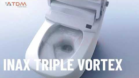 TDM.VN | Công nghệ xả xoáy 3 cửa trên bồn cầu Inax - TRIPLE VORTEX