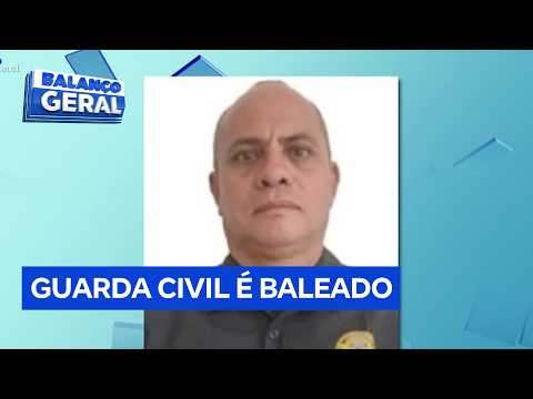 Guarda civil é cercado e baleado por três criminosos em Diadema, SP