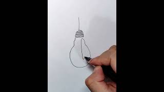 Learn how to draw a light bulb with a single continuous line