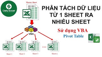 Phân tách dữ liệu từ 1 Sheet ra nhiều Sheet| VBA - Pivot Table - Phần 1| Daily Excel