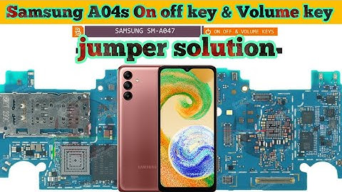 Samsung A04s On off key & volume key not working problem jumper solution|#thesoilboy