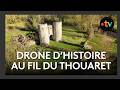 Drone d'histoire : au fil du Thouaret dans les Deux-Sèvres