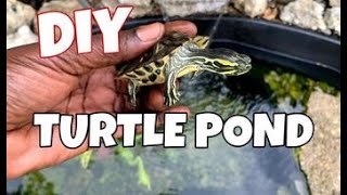 How to install: The ULTIMATE DIY Outdoor TURTLE POND