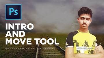 Photoshop interface - Move Tool - Adobe Photoshop CC 2018 Complete Course in Urdu / Hindi - Class 2