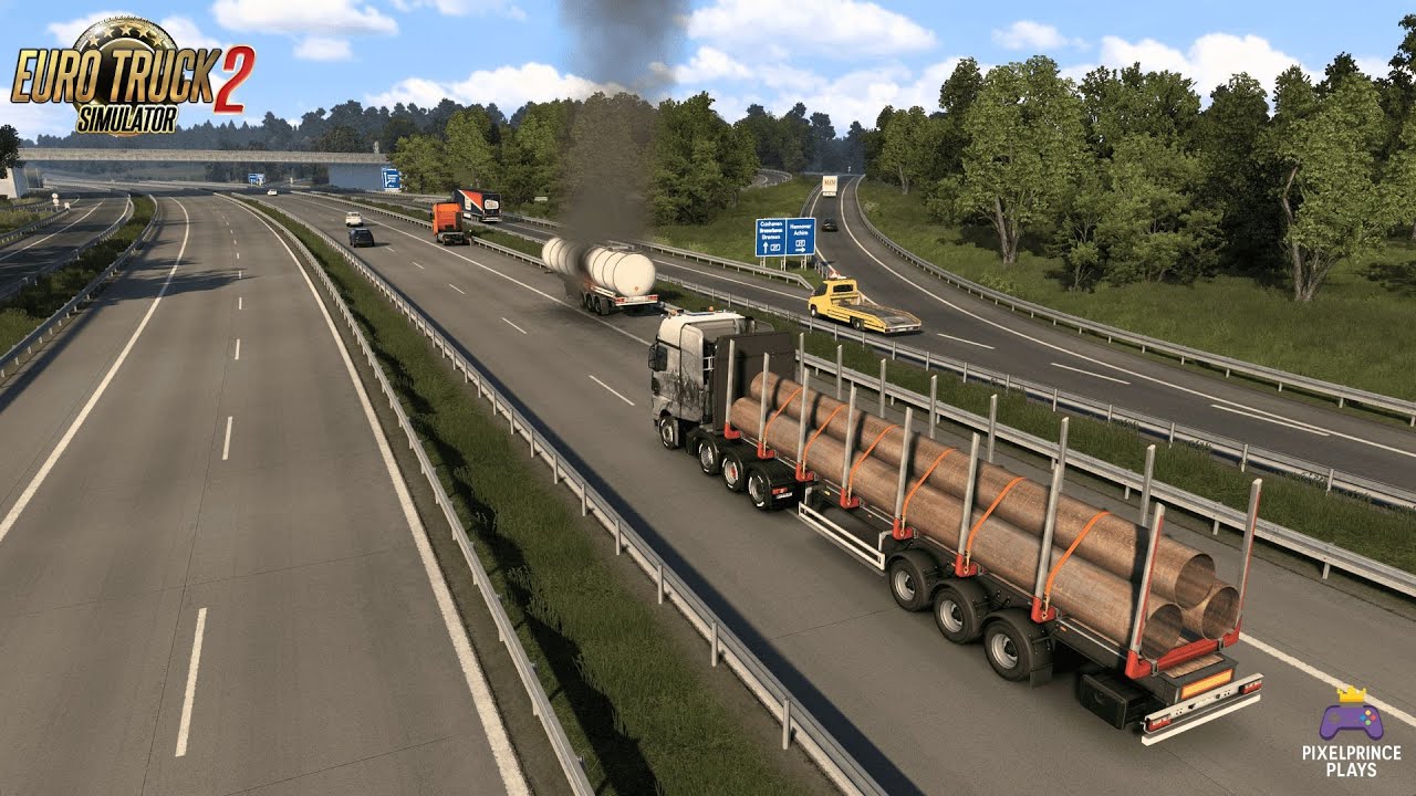 🔥 Tanker Explosion on German Highway! | ETS2 Realistic Traffic Chaos | PixelPrincePlays