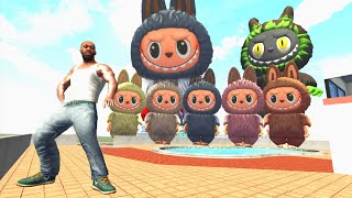 Franklin Play Hide & Seek With Labubu Doll In Indian Bike Driving 3D