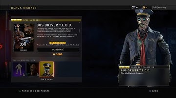 Black Ops 4 New Bus Driver TEDD Blackout Character Showcase