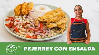 PEJERREY ARREBOZADO CON ENSALADA DE FREJOLES | COCINANDO CON NELLY ROSSINELLI