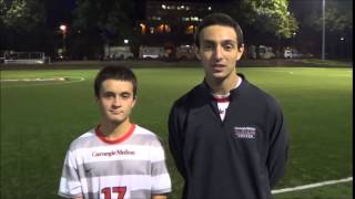 Carnegie Mellon University Men's Soccer Highlights from Sept. 17, 2014