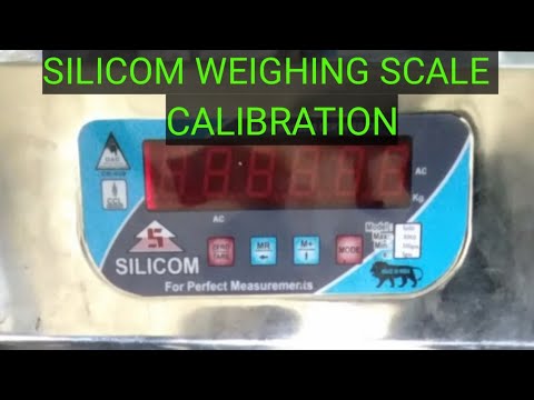 Silicom weighing scale calibration
