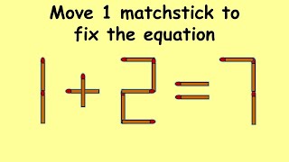 1+2=7 can you make this possible? | Match stick puzzle #158 | Puzzles with Answer