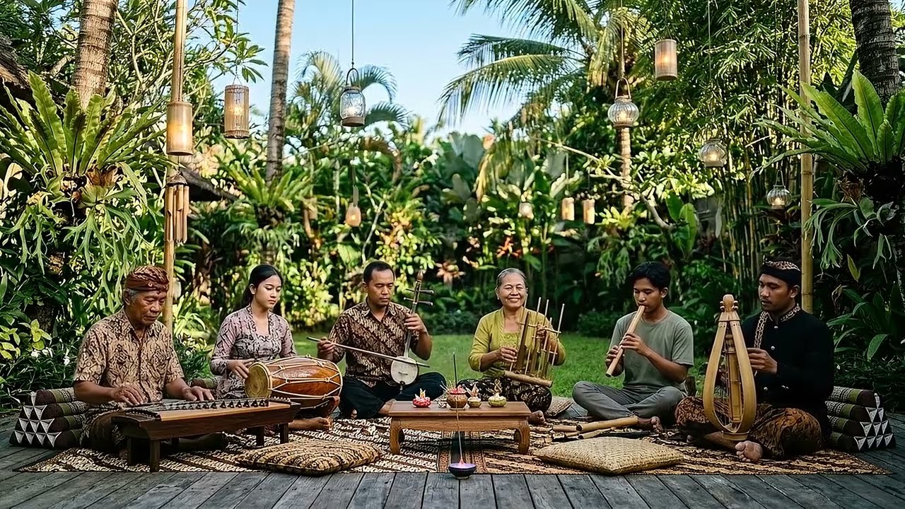 Relaxing Indonesian Instrumentals | Tropical Garden Music for Meditation
