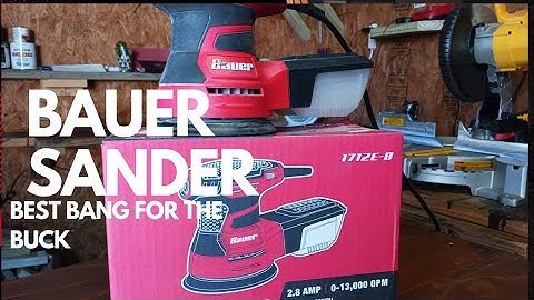 Review / overview Bauer 5 inch random orbital sander