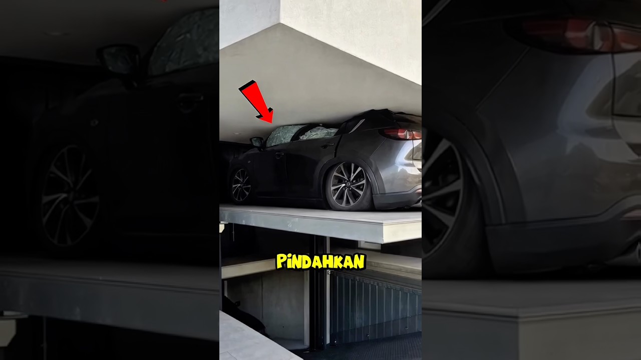 Mobilnya jadi penyok gara-gara otomatis🥴⁉️