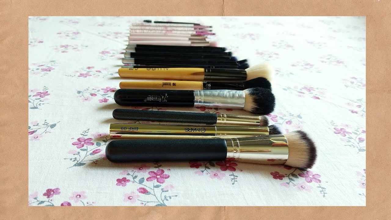 MINIMALIST MAKEUP BRUSH COLLECTION DECLUTTER ✨2025✨