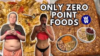 I Ate ONLY Zero Point Foods for a Day | WeightWatchers | What I Eat in a Day For Weight Loss