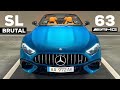 2023 MERCEDES AMG SL 63 NEW NIGHT Drive BRUTAL V8 Sound Exhaust PURE Experience POV Acceleration