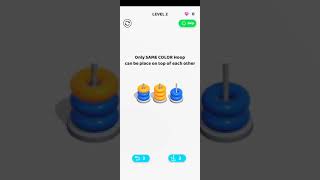 Color Hoop Stack - Sort Puzzle #shorts