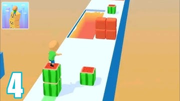 Cube Surfer! Gameplay Walkthrough Level 4 (Android, iOS)