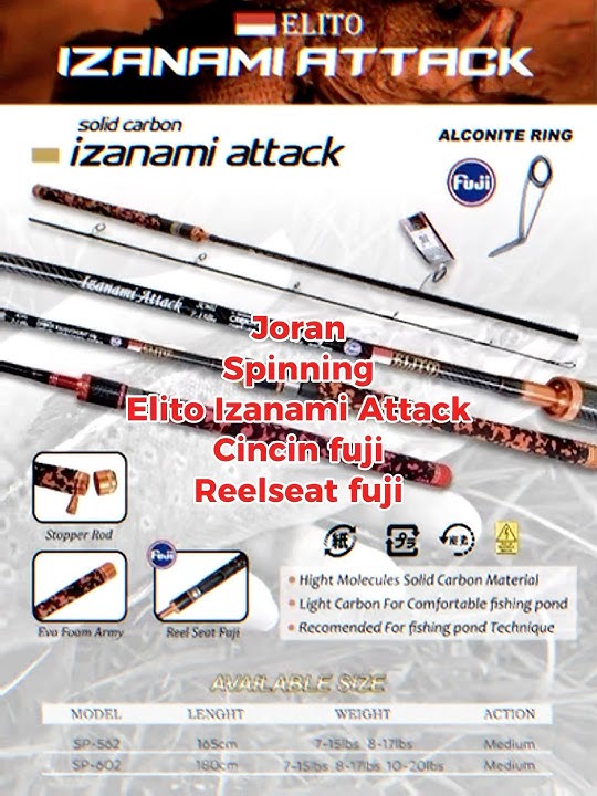 Joran Spinning Elito Izanami Attack Full Fuji #short #fyp #joran
