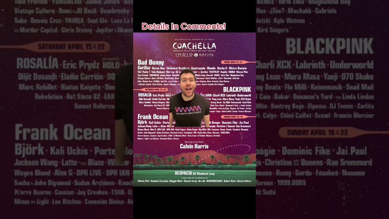 Coachella 2023 Lineup! 
