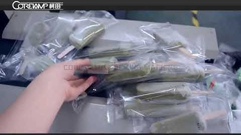 Fully automatic horizontal wrapping flow pack machine ice cream lolly popsicle packaging machine