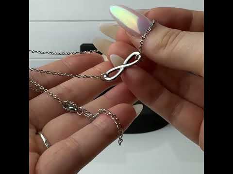 Жіночий кулон на шию з нержавіючої сталі "Сute Infinity", видео 1