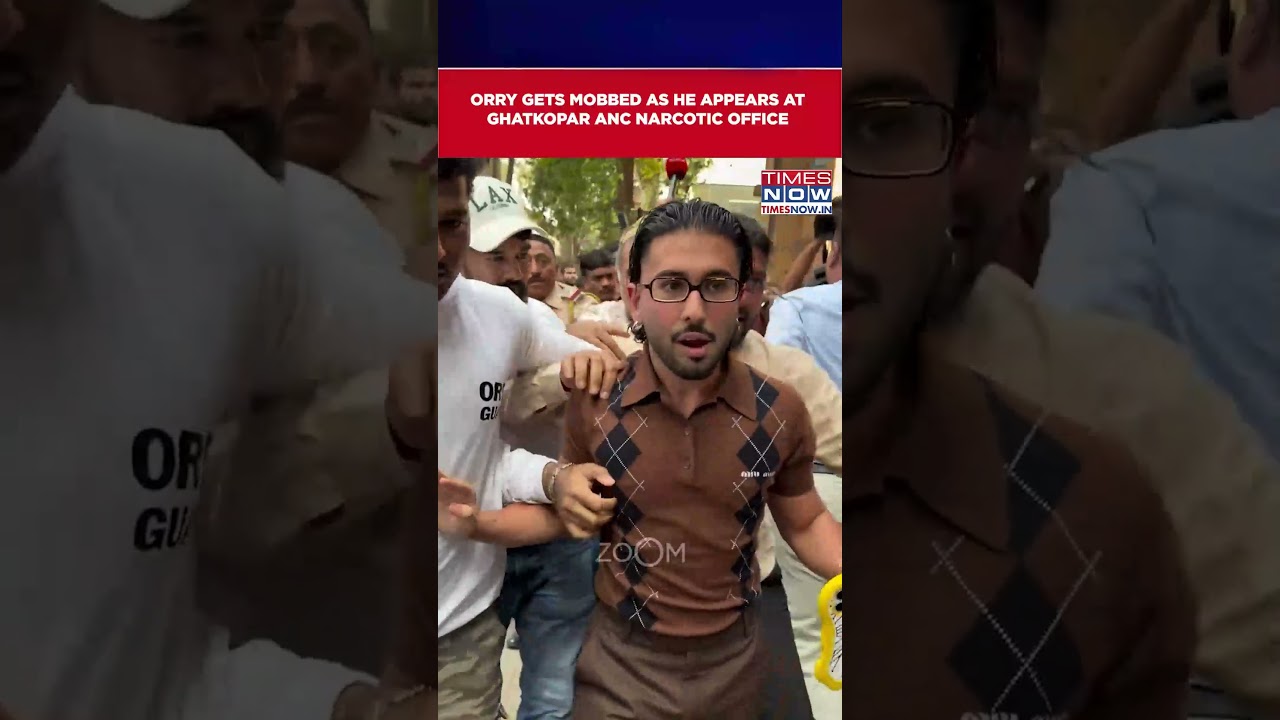 Orry Gets Mobbed Appears Before Ghatkopar Narcotics Office For Questioning In Drug Case 