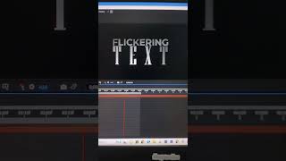 Day 3How to Create Flickering Text Effect in After Effects | Quick & Easy Tutorial