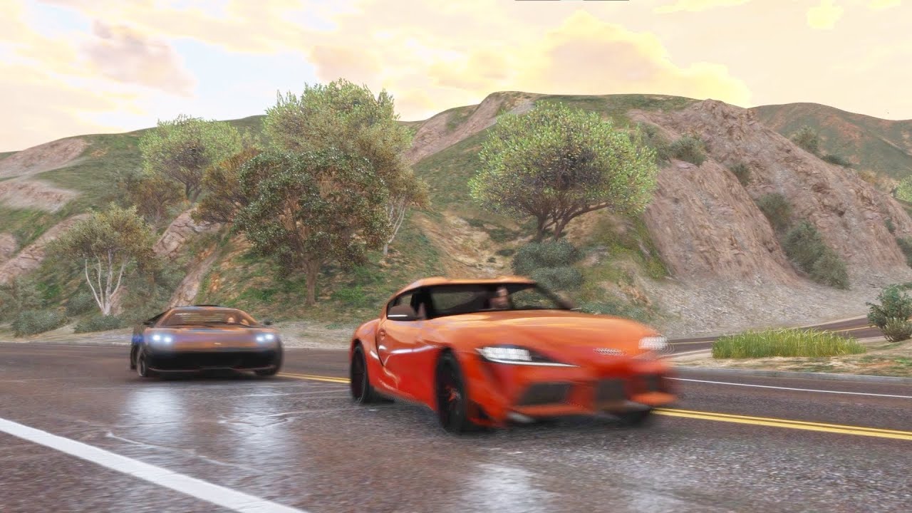 GTA V - Toyota Supra A90 - Cinematic (Custom Sounds)