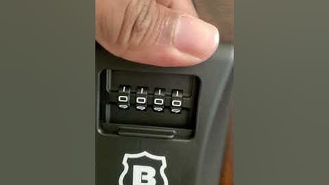 How to change the pin on a Brinks lockbox.