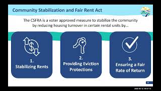 May 12, 2026 Rent Stabilization 101 Workshop (Tenant Focused)