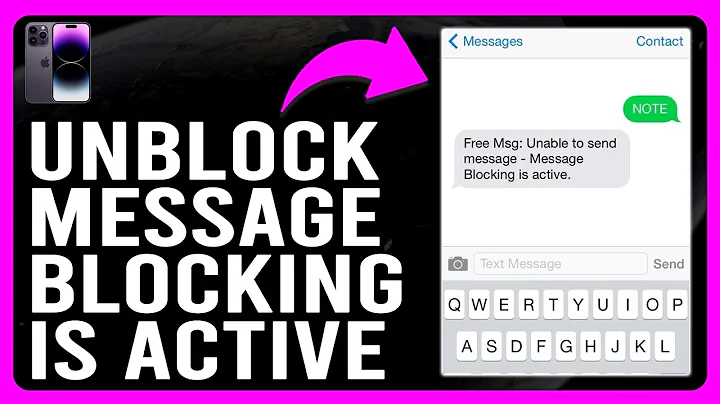 How to Unblock Message Blocking is Active (How to Fix Message Blocking is Active Error)