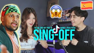 SING-OFF TIKTOK SONGS Part III (Papi Chulo, Pota Pota, Terpesona) vs Mirriam Eka 🇪🇸REACTION