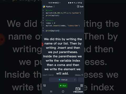 Python lesson 10: List functions part 4