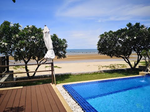 Air private beachfront poolvilla 4bed ปราณบุรี ติดทะเลที่เเท้ทรู หาดส่วนตัว ไม่เเพงจ้า