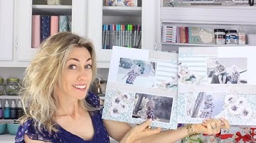 How to Make a Double Page Scrapbooking Layout