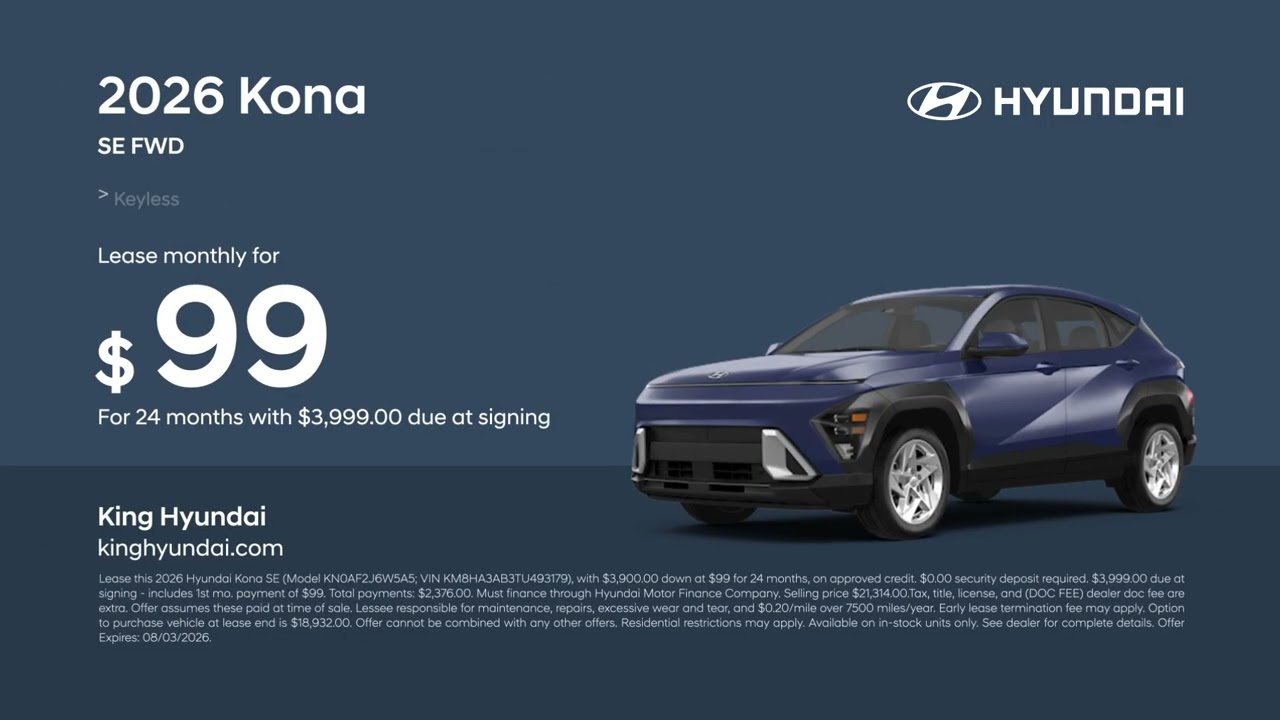 Hyundai Kona 07/12/2026 7664547 - YouTube