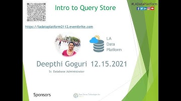 Intro to Query Store by Deepthi Goguri