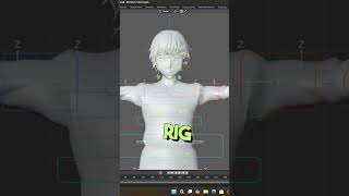 "Mysteria Day 11: Villager Side Character Rigging in Blender! 🔥 #Shorts
