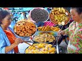 Routine Snacks And Fresh Foods For Sales @ Boeng Proleut Market - Morning Walk Around Market In City