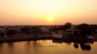 Beautiful sunset over Varethi village... #dji #incredibleindia #village #drone