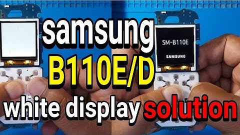 Samsung B110E/D White Display Solution| display white jumpe | graphics problem