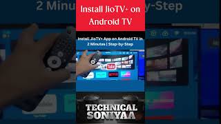 Install JioTV+ on Android TV  Full Setup Guide Hindi 🔥 #shorts  #ledtv #technicalsoniyaa