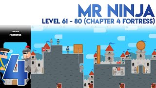 Mr Ninja Slicey Puzzles Level 61 to 80 [Chapter 4 Fortress] screenshot 5