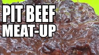 Pit Beef Roast, Chicken Thighs, and Pig Sticks Meat-Up