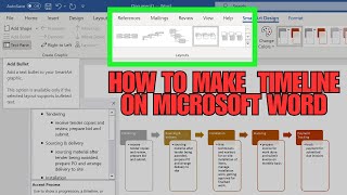 How to Make a Timeline on Microsoft Word | Step-by-Step Tutorial for Beginners