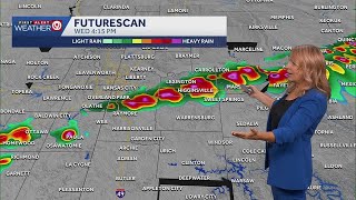 WEATHER BLOG: Severe thunderstorms will roll through most of Kansas City area Wednesday afternoon...