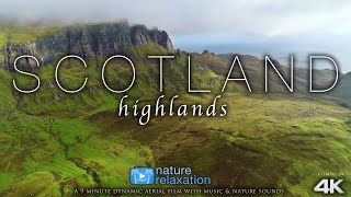 Scotland Highlands By Drone! (4K - No Music) 10 Min Nature Relaxation™ Aerial Film - Isle Of Sky