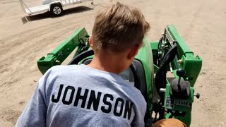 Farm Kid Takes out The Trash